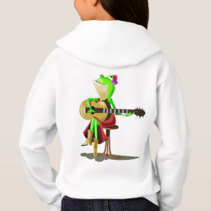 Frog Jouer de la guitare Funny Sweat - shirt à cap