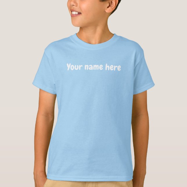 Frog on a Lily Pad Kid's Light Blue T-Shirt (Devant)