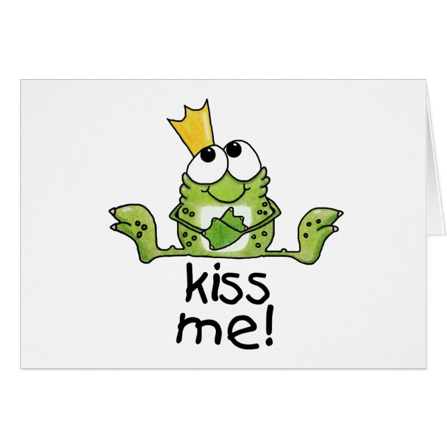 Frog Prince m'embrasse (Devant horizontal)