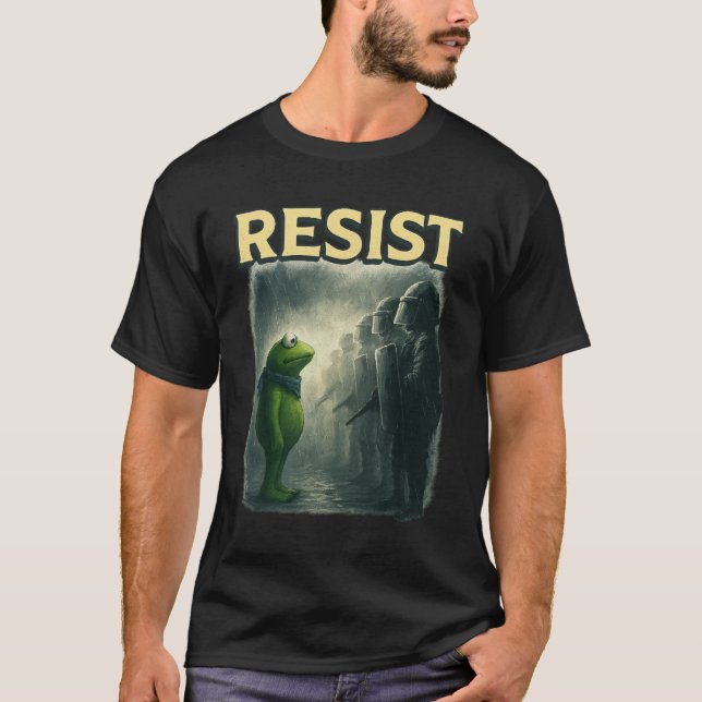 Frog Resist Portland Frog Protest T-Shirt  (Devant)