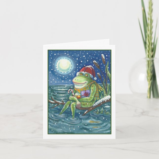 FROG SUR LE JOURNAL, VACANCES NOËL CARTE DE RECONN (Devant)