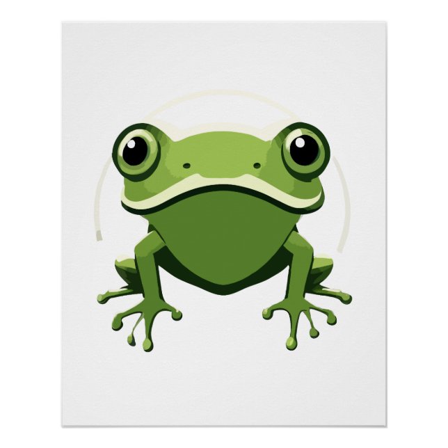Frog Vector Art Animal Moderne Ville Urbaine Graph (Devant)
