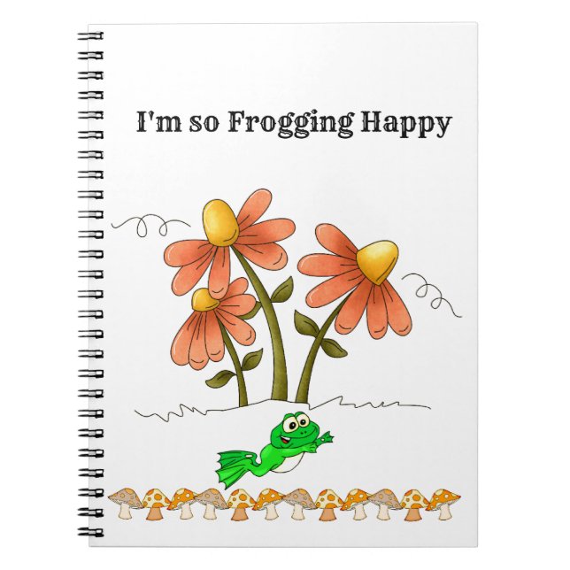 Frogging Happy Mushroom Carnet (Devant)