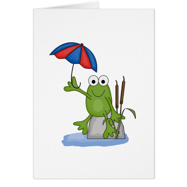 froggy assise sous parapluie (Devant)