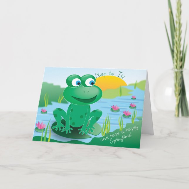 Froggy - carte de voeux (Devant)