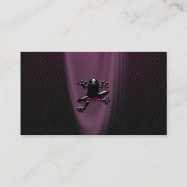 Froggy pourpre personnel ou cartes de visite (Devant)