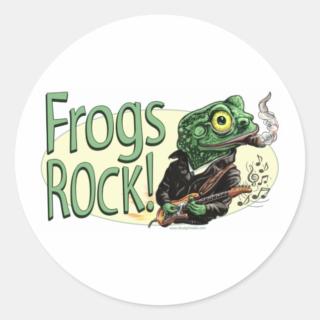 Frogs Rock ! Autocollant (Devant)