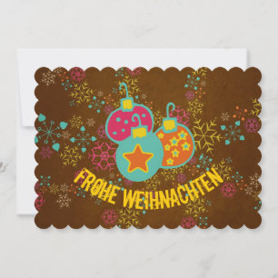 Frohe Weihnachten Carte de jours fériés