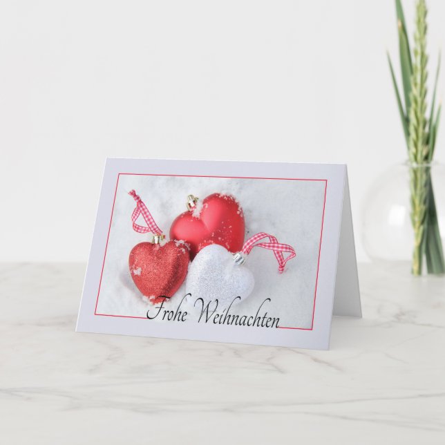 Frohe Weihnachten, carte de Noël allemande (Devant)