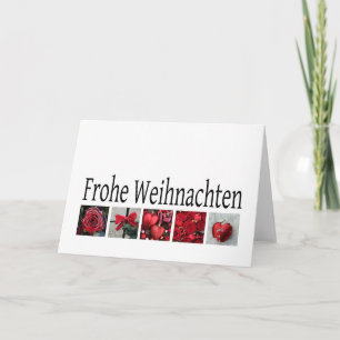 Frohe Weihnachten, carte de Noël allemande