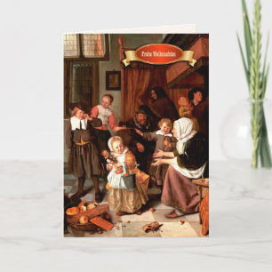 Frohe Weihnachten. Carte de Noël en allemand
