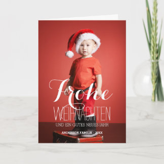 Frohe Weihnachten | Carte de voeux de vacances all