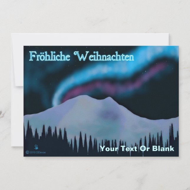 Fröhliche Weihnachten - Blue Aurora (Devant)