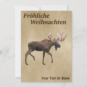 Fröhliche Weihnachten - Bull Moose Sur Ancien Papi