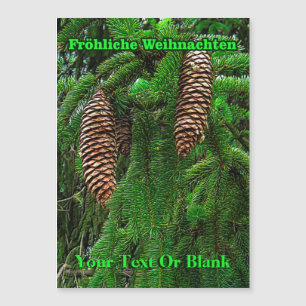 Fröhliche Weihnachten - cônes et aiguilles