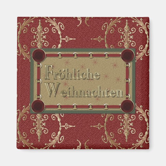 Frohliche Weihnachten Magnet (Devant)