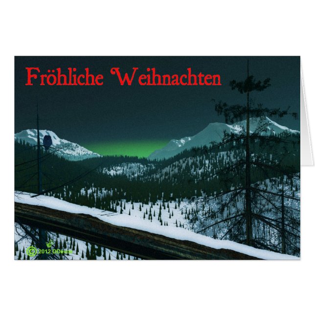 Frohliche Weihnachten - Nuit silencieuse (Devant horizontal)