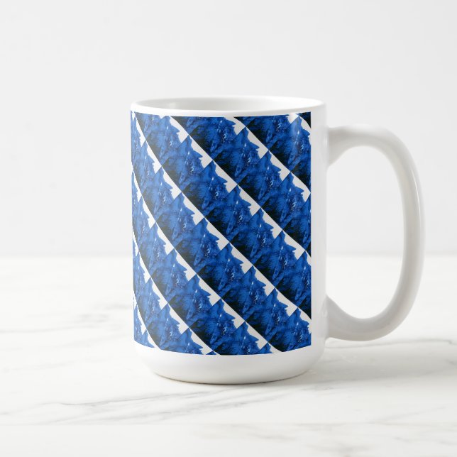 "Froid Ridge #4 Tiled" Résumé Conception Mug (Droite)