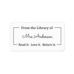 From the Library of Labels, Library Stickers