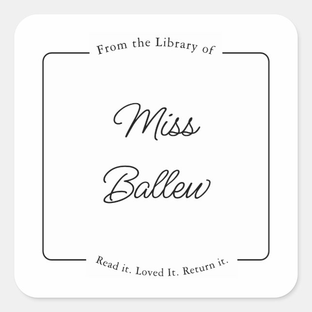 From the Library of Labels, Library Stickers (Devant)