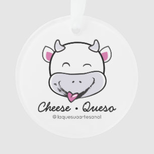 Fromage Queso Lait cru Acrylique Ornement