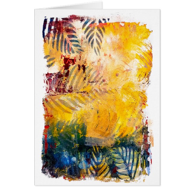 Fronds : Carte de voeux Tropical fine art (Devant)