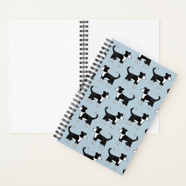 Frontière galloise Collie Sheepdog Carnet Motif mi (À l'intérieur)