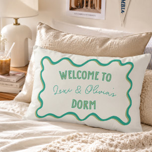 Frontière ondulée ludique Coussin de chambre unive