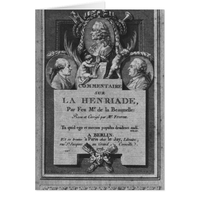 Frontispiece du commentaire (Devant)