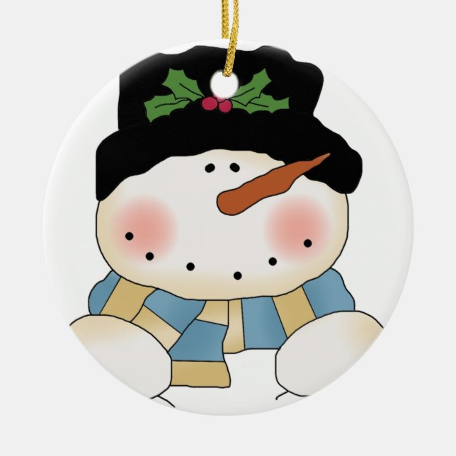 Frost Snowman Ornement de vacances (Devant)