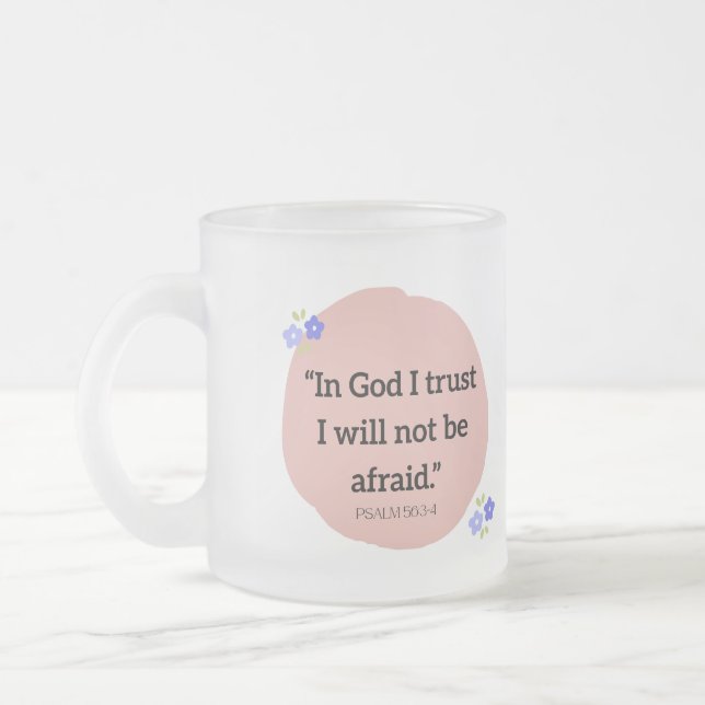 Frosted Mug with Bible verse (Gauche)