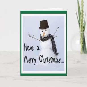 Frosty Le Snowman Carte de Noël humoristique