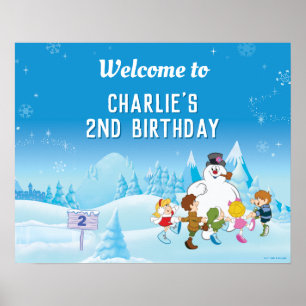 Frosty Snowman™ hiver Affiche de bienvenue d'anniv