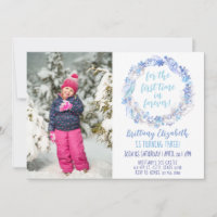 Frozen Birthday Photo Invitation N'importe quel âg