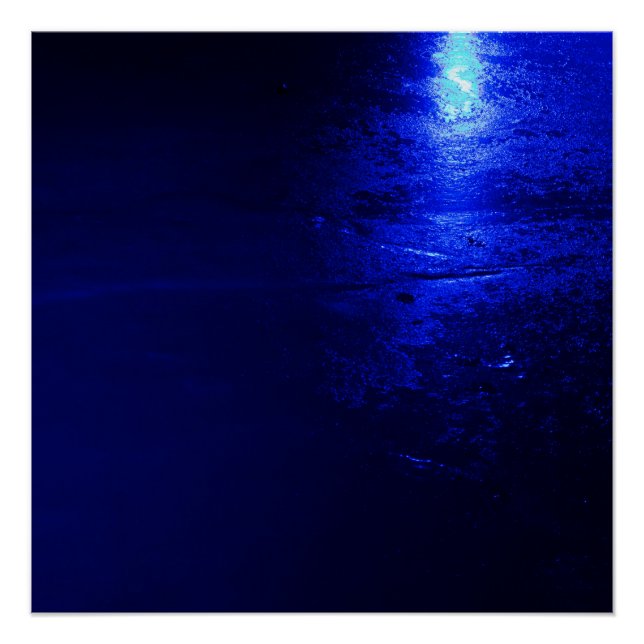 Frozen Blue 20" x 20", papier poster (semi-brillan (Devant)