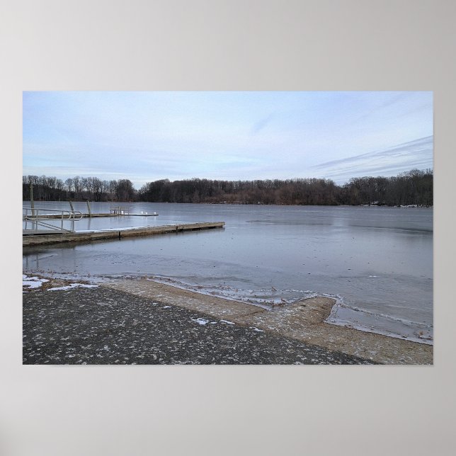 Frozen Creek Photo Poster (Devant)