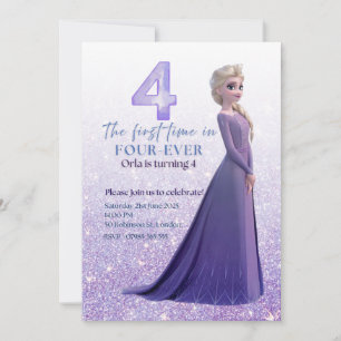 Frozen Elsa Invitation Anniversaire