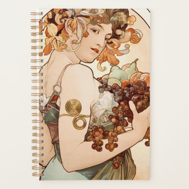 Fruit Art Nouveau vintage par Alphonse Mucha (Devant)