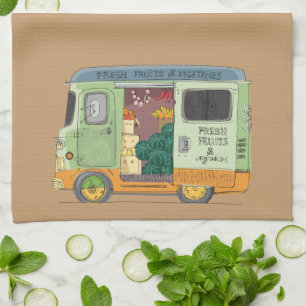 Fruit Camion Serviette de cuisine