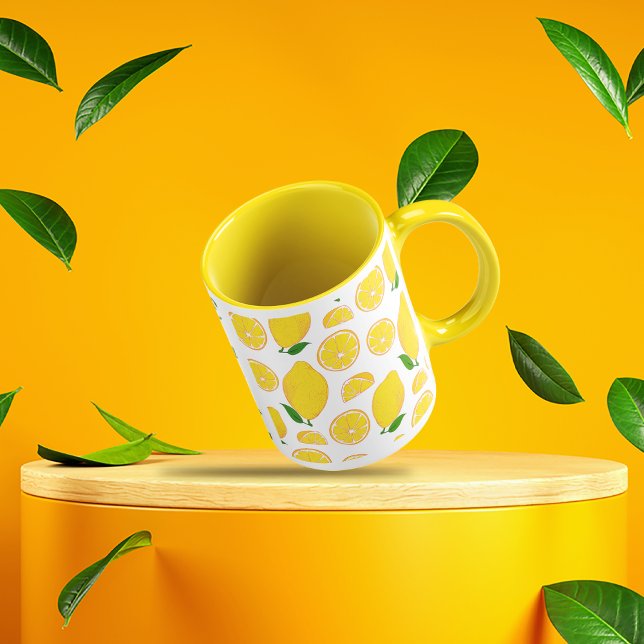 Fruit citron motif Café Mug (Créateur téléchargé)