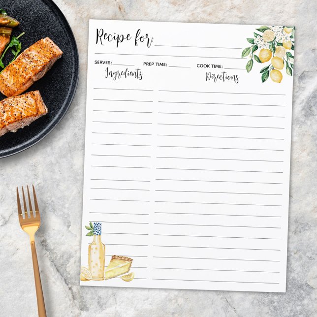 Fruit de citron jaune et Bleue Recette Insertion (In situ)