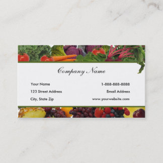 Fruit de frontière - cartes de visite végétaux