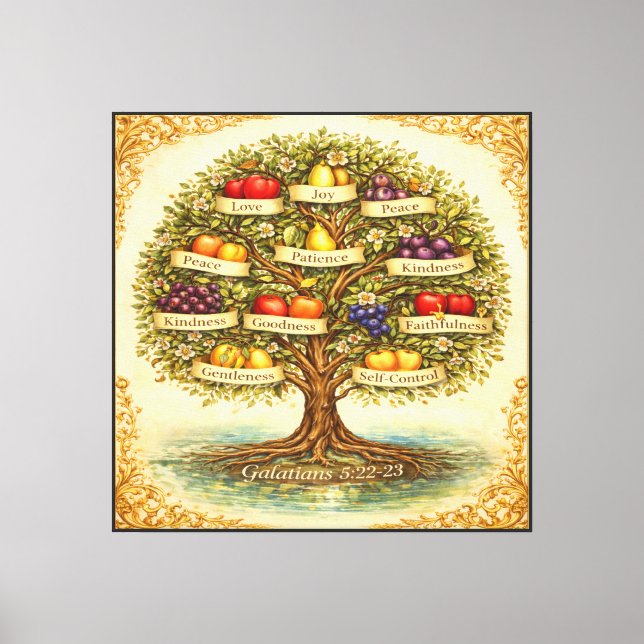 Fruit de l'Arbre de l'Esprit – Art Mural (Recto)