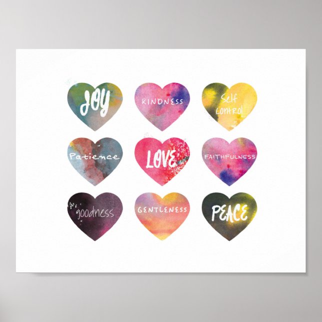 Fruit de l'Esprit Écriture Poster Mur Art (Devant)