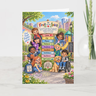 Fruit de l'Esprit Saint : Carte pour Enfants