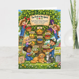 Fruit de l'Esprit Saint : Carte pour Enfants