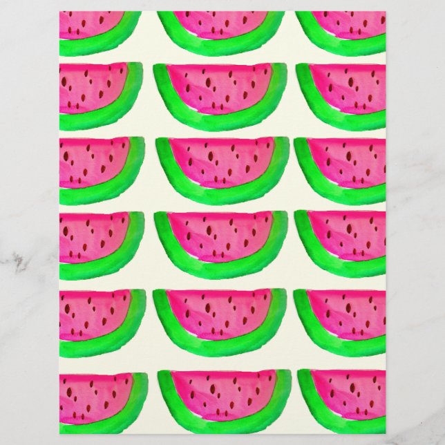 Fruit de pastèque rose juteux motif au citron (Devant)