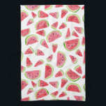 Fruit fun pastèques aquarelle serviette de cuisine<br><div class="desc">Décorez votre cuisine avec cette amusante serviette de plat de pastèques aquarelles. Fait un grand ménage ou un cadeau mariage! Vous pouvez le customiser et ajouter du texte. Consultez ma boutique pour plus de couleurs et de motifs !</div>