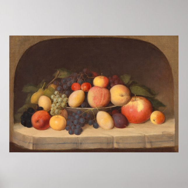 Fruit Still Life, Robert Duncanson Poster d'art (Devant)