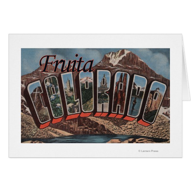 Fruita, Colorado - Scènes de grandes lettres (Devant horizontal)